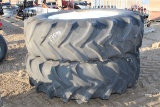 23598-(2) 18.4-38 TIRES & RIMS