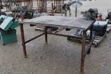 23947-STEEL WORK BENCH w/ VISE