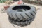 MISC. TIRES - (2) 12-38 TIRES & TUBES AND (2) 15.5-16 TIRES