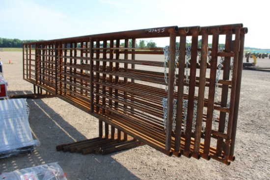 (7) CATTLE PANELS - 24' LONG X 5'6" TALL w/ (1) GATE (SOLD x $)