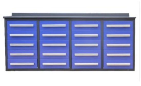 TOOL CHEST - 7', 20 LINED DRAWERS, LOCKS