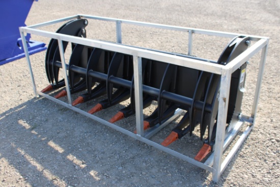 SKIDSTEER HYDRAULIC GRAPPLE BUCKET - 6'6"