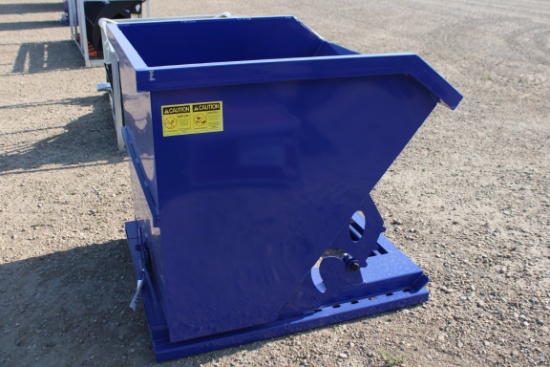 SELF DUMPING HOPPER - FORKLIFT POCKETS, 1 CU YD
