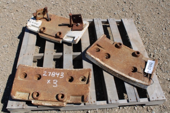 27843-(3) FORD 6000 FRONT WEIGHTS
