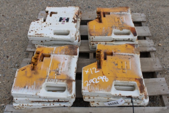 (12) - IH SUITCASE WEIGHTS - (SOLD x $)