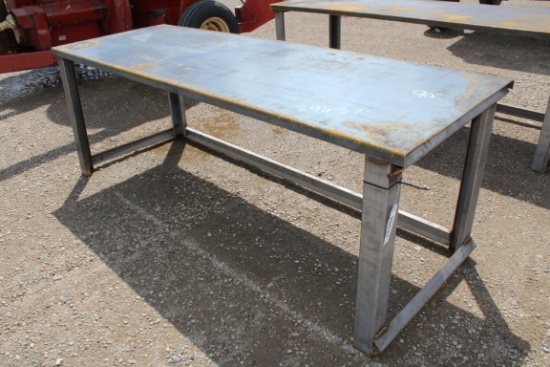 STEEL WORK BENCH - 10GA, 30" x 90"