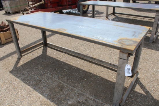 STEEL WORK BENCH - 10GA, 30" x 90"