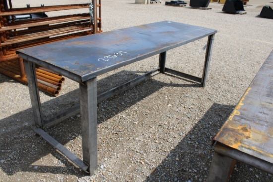 STEEL WORK BENCH - 10GA, 30" x 90"