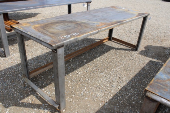 STEEL WORK BENCH - 10GA, 30" x 90"