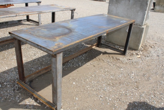 STEEL WORK BENCH - 10GA, 30" x 90"