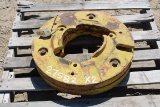 (2) JOHN DEERE REAR WHEEL WEIGHTS - (SOLD x $)