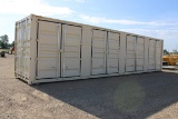 40' HIGH CUBE CONTAINER -40’ LONG, 8' WIDE, 9.6' TALL, (4) SIDE OPEN DOORS,