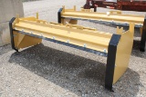 SKIDSTEER SNOW PUSHER - 8', w/ STEEL BLADE