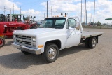 33356-(1986) CHEVY C30 FLATBED TRUCK