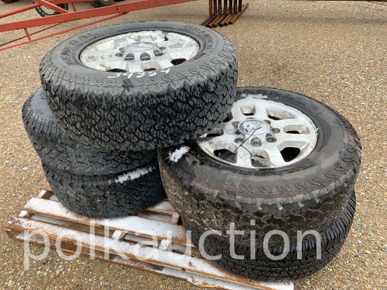 (5) Chevy Truck 18" Alum. Tires & Rims
