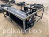 Skid Steer Industrial Angle Broom w/ In-cab Controller