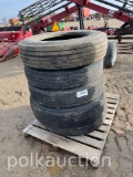 (4) 10R22.5 Tires