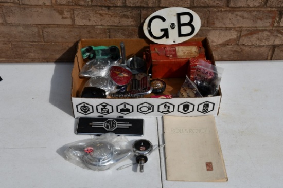30913- BOX OF BRITISH CAR BADGING