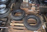 30646- (2) NOS MICHELIN 185-15 RED WALL TIRES