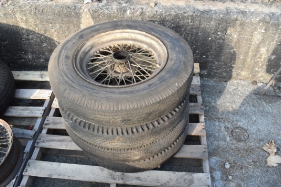 30257- (4) KNOCK OFF  RIMS w/ TIRES