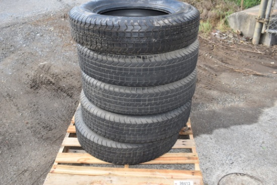 30413- (1) NOS ENGLEBERT/ MICHELIN 7.0/19 & (4)  ENGLEBERT/ MICHELIN 7.0/19 w/ 50%