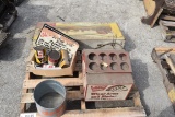30245- BUDWEISER LIGHTED SIGN, TRICO WIPER DISPLAY, OIL CANS & MISC.