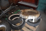 30776 - (2) 616 WHITE WALL TIRES & (3) MISC TIRES