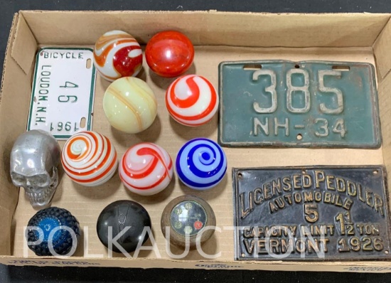 Gearshift Knobs and Bicycle License Plates