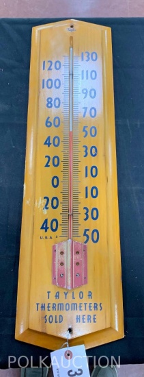 Taylor Wooden Thermometer 29" x 8"