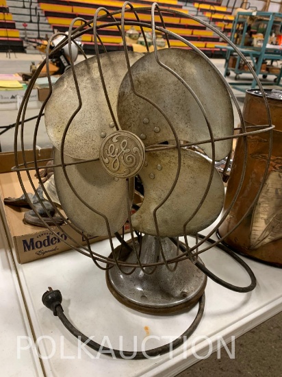 General Electric Brass Blade Fan