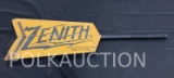Zenith Double Sided Tin Wincharger Sign