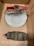 Speedboat Ashtray & Bronze Boat Desk Display