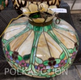 Leaded Glass Hanging Light