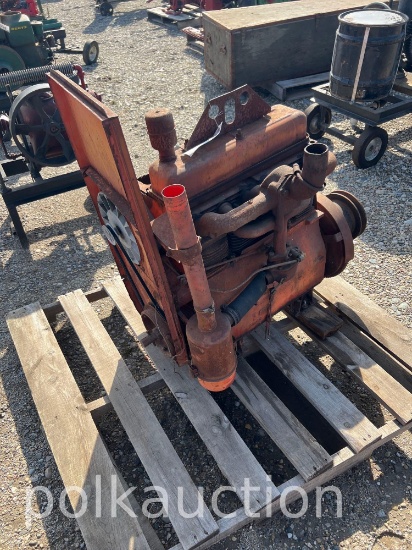 ORANGE 4 CYLINDER ENGINE