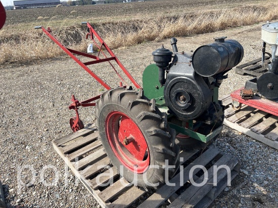 GREEN WALK-BEHIND CULTIVATOR