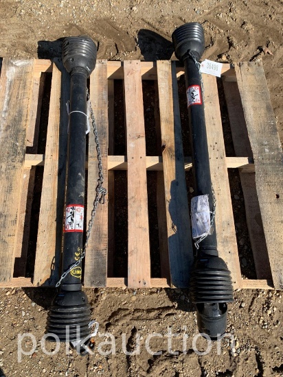 (2) COMPLETE PTO SHAFTS