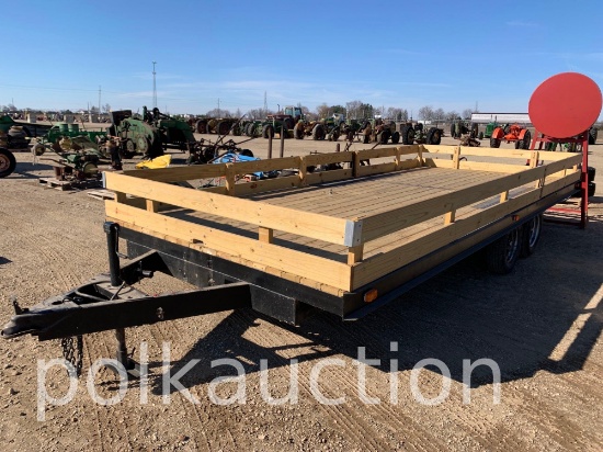 ASSEMBLED TANDEM FLAT BED TRAILER