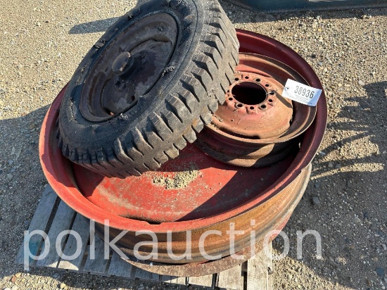 38936-(3) RIMS, (1) CAST CENTER &REAR RIM