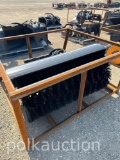 38622-SKID STEER MINI HYDRAULIC ANGLE BROOM