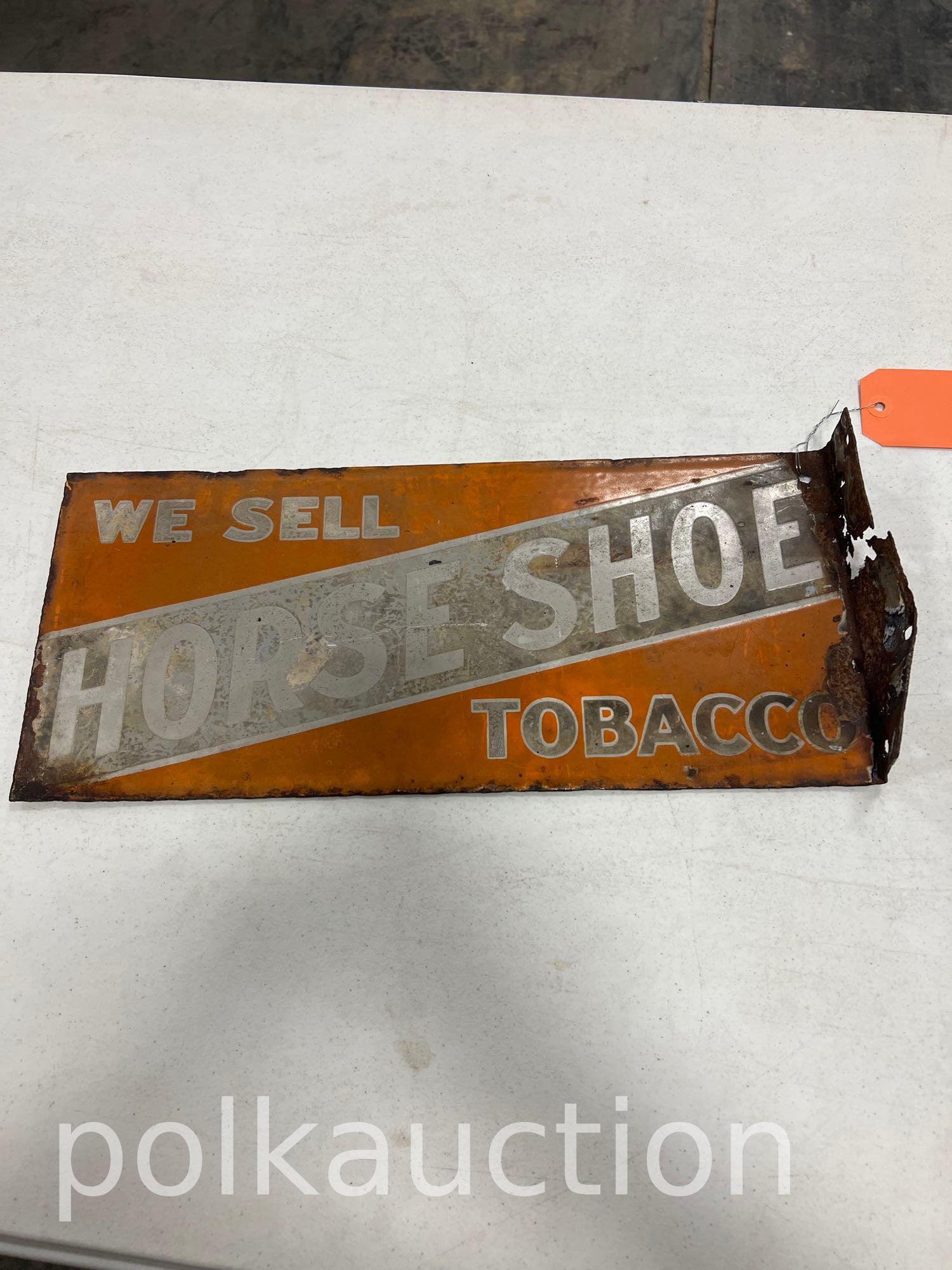 HORSESHOE TOBACCO SIGN