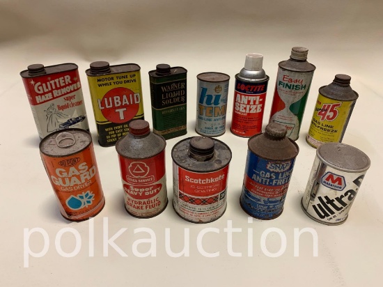 (12) MISCELLANEOUS AUTOMOTIVE CANS