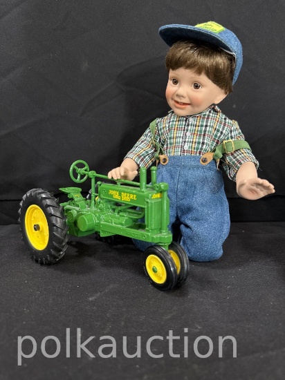106-(CHARLIE) JOHN DEERE PORCELAIN DOLL