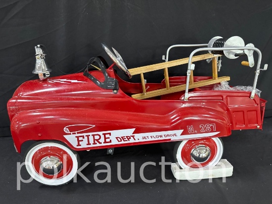 138-BURNS NOVELTY PEDAL FIRE TRUCK