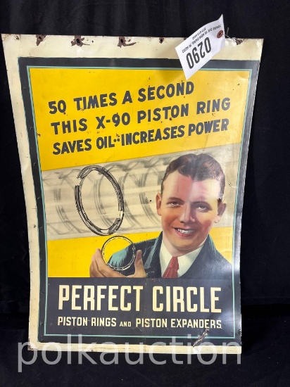 290-PERFECT CIRCLE PISTON RINGS SIGN