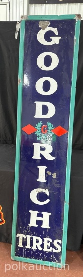 296-GOODRICH TIRES PORCELAIN SIGN
