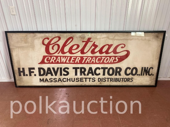 38880-FRAMED CLETRAC CANVAS