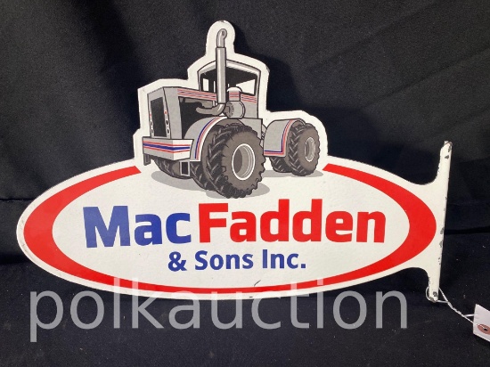 39040-MacFADDEN & SONS OVAL FLANGE SIGN