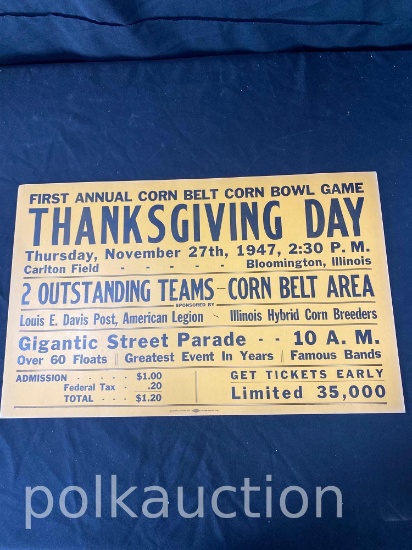 39151-CORN BELT BOWL POSTER