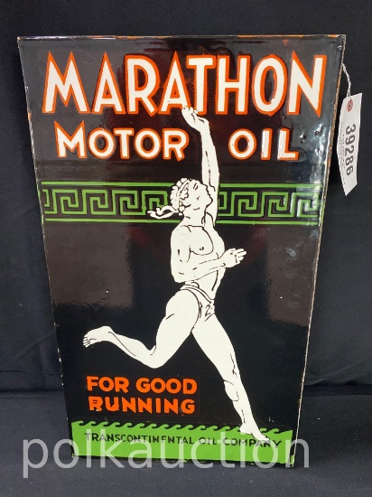 39286-MARATHON MOTOR OIL FLANGE SIGN