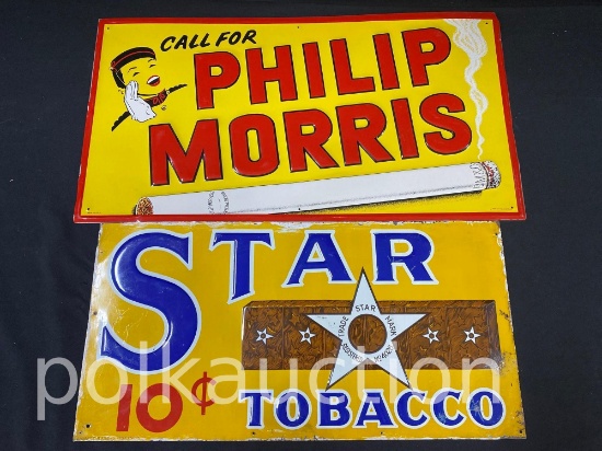 39289-STAR TOBACCO & PHILLIP MORRIS SIGNS